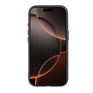 Harlan Full-Grain Leather Snap-On Case – iPhone 17 Pro, Black