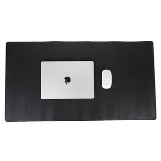 Natural Leather Desk Mat (37cm x 80 cm), Black UnBranded