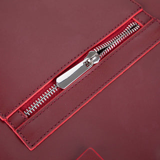 Valley Leather Tote Bag, Bordeaux