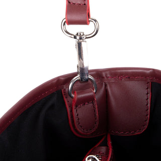 Valley Leather Tote Bag, Bordeaux