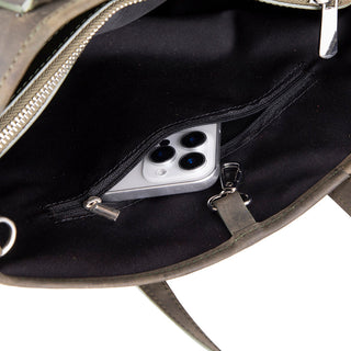 Valley Leather Tote Bag, Cypress