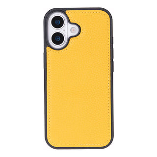 Carter Detachable Leather Wallet Case – iPhone 17, Yellow