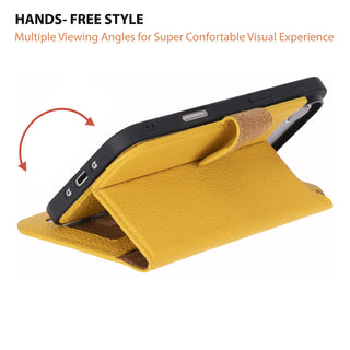 Carter Detachable Leather Wallet Case – iPhone Air, Yellow