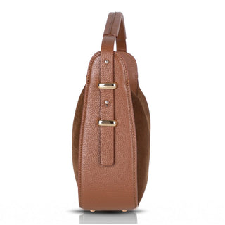 Dolcezza Suede Leather Women's Bag, Tan
