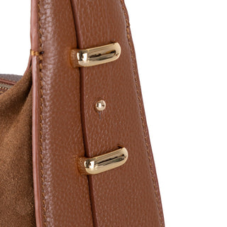 Dolcezza Suede Leather Women's Bag, Tan