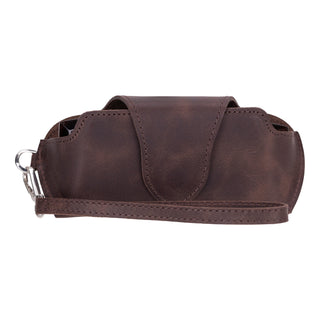Harbor Leather Eyewear Case, Saddle Brown