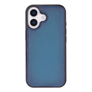 Carter Detachable Leather Wallet Case – iPhone 17, Blue