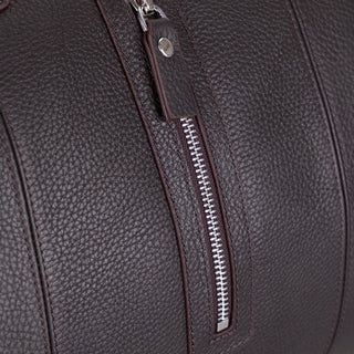 Dolly Full-Grain Leather Weekender Bag, Saddle Brown BlackBrook Case