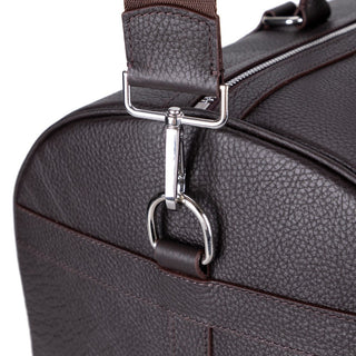 Dolly Full-Grain Leather Weekender Bag, Saddle Brown BlackBrook Case