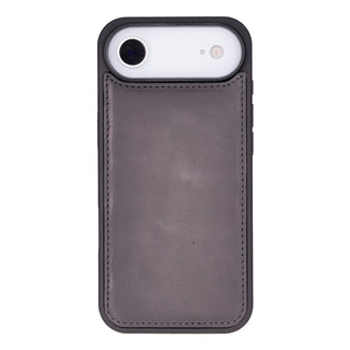 Carter Detachable Leather Wallet Case – iPhone Air, Gray