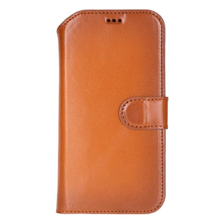 Carter Detachable Leather Wallet Case – iPhone Air, Rustic Tan