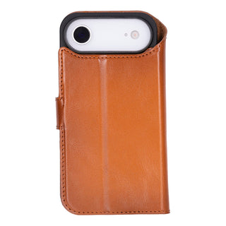 Carter Detachable Leather Wallet Case – iPhone Air, Rustic Tan