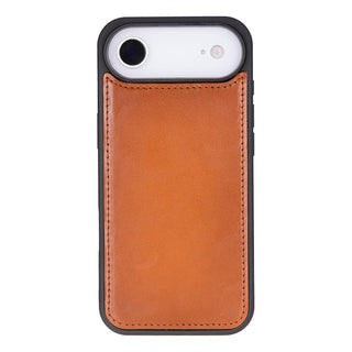 Carter Detachable Leather Wallet Case – iPhone Air, Rustic Tan