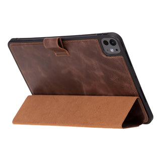 Trigon Leather Folio iPad Pro 13" (2024-M4), Tiguan Brown