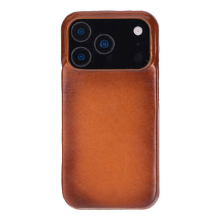 iPhone 17 Pro Max Leather Wallet Case - Burkley Classic 2-in-1 Detachable Folio, Rustic Tan