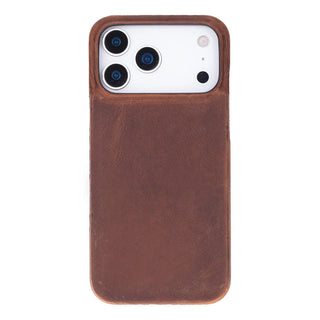 iPhone 17 Pro Max Leather Wallet Case - Burkley Classic 2-in-1 Detachable Folio, Saddle Brown