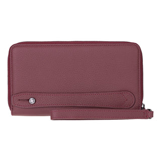 Aristo Leather Wallet, Bordeaux