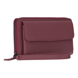 Aristo Leather Wallet, Bordeaux