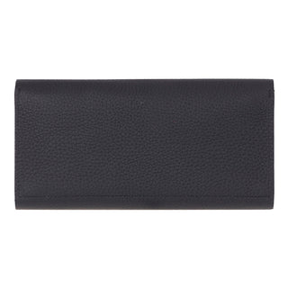 Noble Leather Women's Wallet, Pebble Black