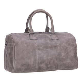 Dolly Full-Grain Leather Weekender Bag, Gray BlackBrook Case