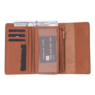 Linea Leather Women's Wallet, Brown