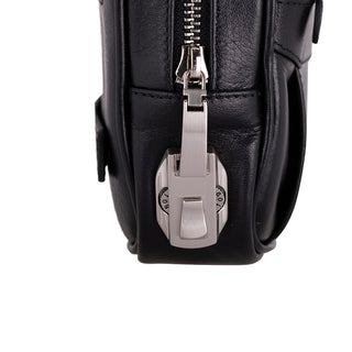 Forge Leather Handbag, Rustic Black