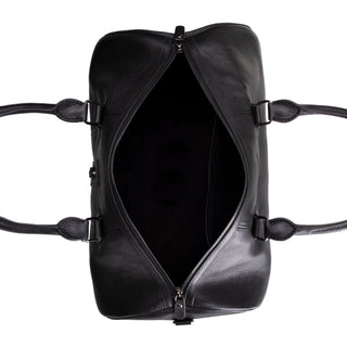 Dolly Full-Grain Leather Weekender Bag, Gray BlackBrook Case