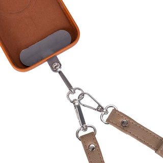 Marlow PU Leather Phone Strap & Wallet Set, Mink