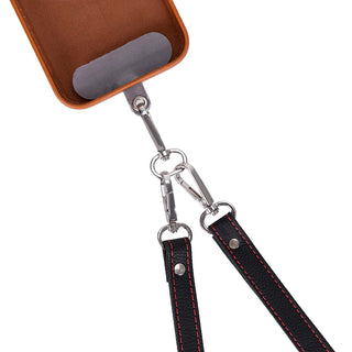 Marlow PU Leather Phone Strap & Wallet Set, Black