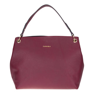 Carrera Calivra Leather Women's Shoulder Bag, Bordeaux