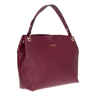 Carrera Calivra Leather Women's Shoulder Bag, Bordeaux