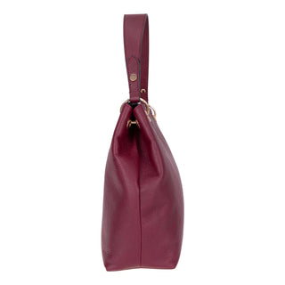 Carrera Calivra Leather Women's Shoulder Bag, Bordeaux