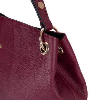 Carrera Calivra Leather Women's Shoulder Bag, Bordeaux