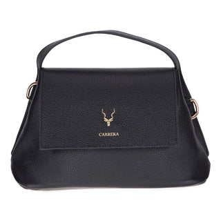 Carrera Arvelia Leather Women's Top Handle & Shoulder Bag, Black