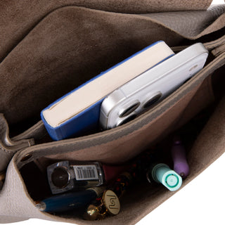 Carrera Arvelia Leather Women's Top Handle & Shoulder Bag, Mink