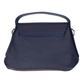 Carrera Arvelia Leather Women's Top Handle & Shoulder Bag, Navy Blue