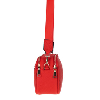 Carrera Morienna Leather Women's Compact Shoulder Bag, Red