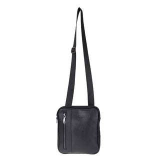 Carrera Torrenzio Leather Men's Compact Handbag, Black