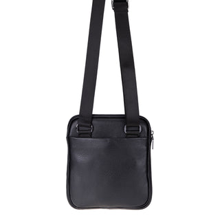 Carrera Torrenzio Leather Men's Compact Handbag, Black