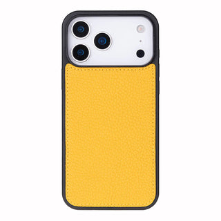 Carter Detachable Leather Wallet Case – iPhone 17 Pro, Yellow