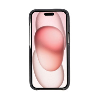 Mason Full-Grain Leather MagSafe Case – iPhone 15 Plus, Soft Black