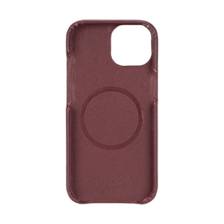Mason Full-Grain Leather MagSafe Case – iPhone 14 Plus, Soft Bordeaux