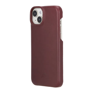 Mason Full-Grain Leather MagSafe Case – iPhone 14 Plus, Soft Bordeaux