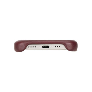 Mason Full-Grain Leather MagSafe Case – iPhone 14 Plus, Soft Bordeaux