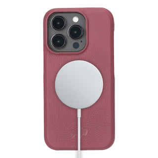 Mason Full-Grain Leather MagSafe Case – iPhone 15 Pro Max, Bordeaux