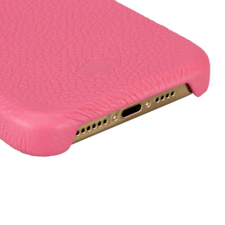 Mason Full-Grain Leather MagSafe Case – iPhone 15 Pro Max, Fuchsia