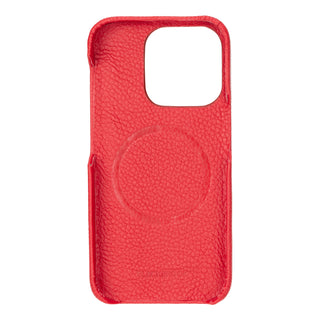 Mason Full-Grain Leather MagSafe Case – iPhone 15 Pro Max, Red
