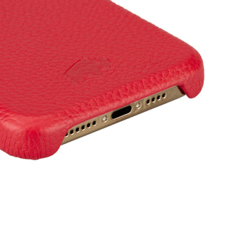 Mason Full-Grain Leather MagSafe Case – iPhone 15 Pro Max, Red