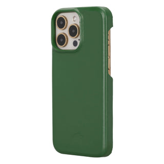 Mason Full-Grain Leather MagSafe Case – iPhone 15 Pro, Soft Green