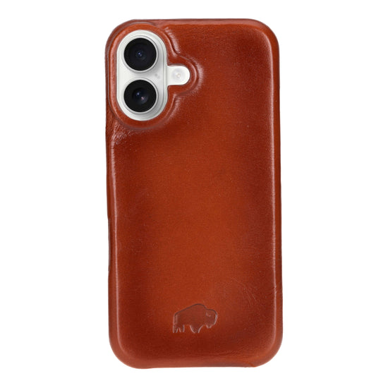 Mason Slim Leather MagSafe Case: Slim, full-grain leather MagSafe case designed for iPhone with a polished patina over time.